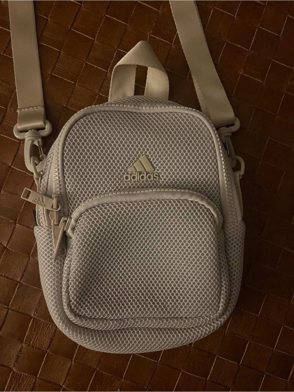 Adidas Small Crossbody Bag in Light Beige